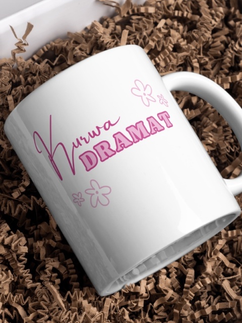 Kubek "Kur*a dramat" | 330 ml