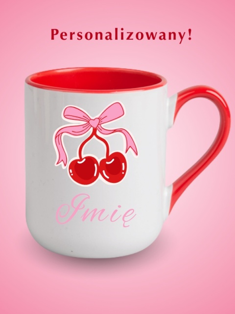 Kubek personalizowany "Cherry Aesthetic" 330 ml