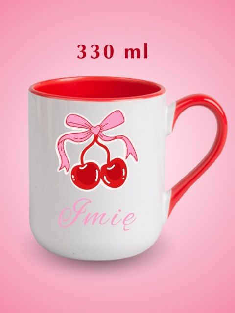 Kubek personalizowany "Cherry Aesthetic" 330 ml