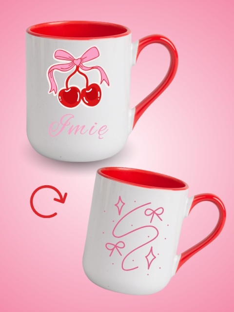 Kubek personalizowany "Cherry Aesthetic" 330 ml