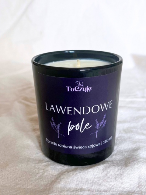 Świeca sojowa "Lawendowe pole" 180 ml