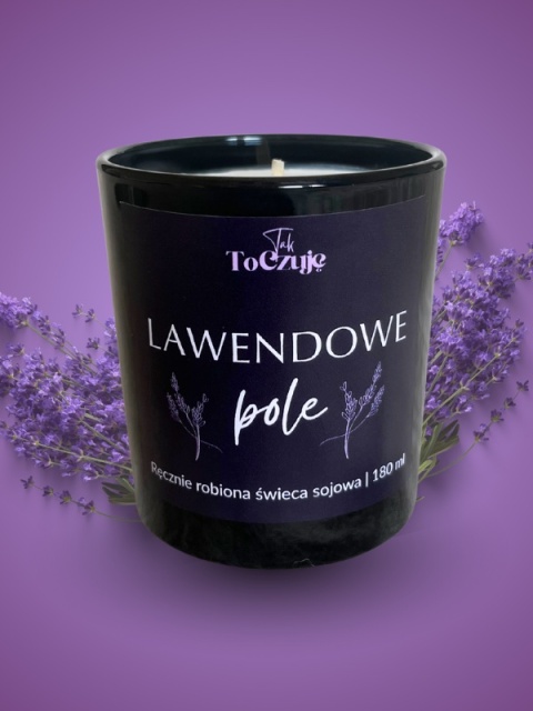 Świeca sojowa "Lawendowe pole" 180 ml