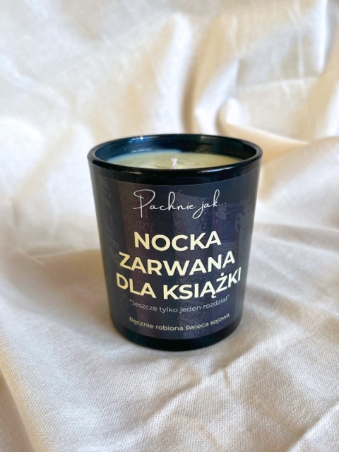 Świeca sojowa "Nocka zarwana dla książki" 180 ml