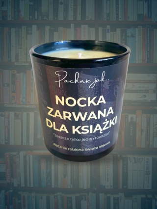 Świeca sojowa "Nocka zarwana dla książki" 180 ml