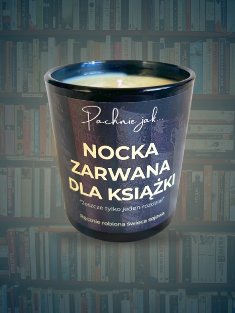 Świeca sojowa "Nocka zarwana dla książki" 180 ml