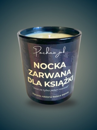 Świeca sojowa "Nocka zarwana dla książki" 180 ml