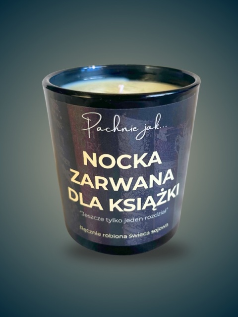 Świeca sojowa "Nocka zarwana dla książki" 180 ml