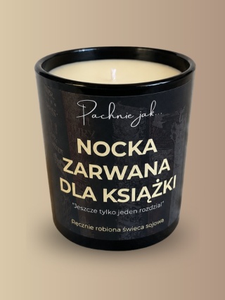 Świeca sojowa "Nocka zarwana dla książki" 180 ml