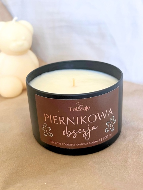 Świeca sojowa "Piernikowa obsesja" puszka