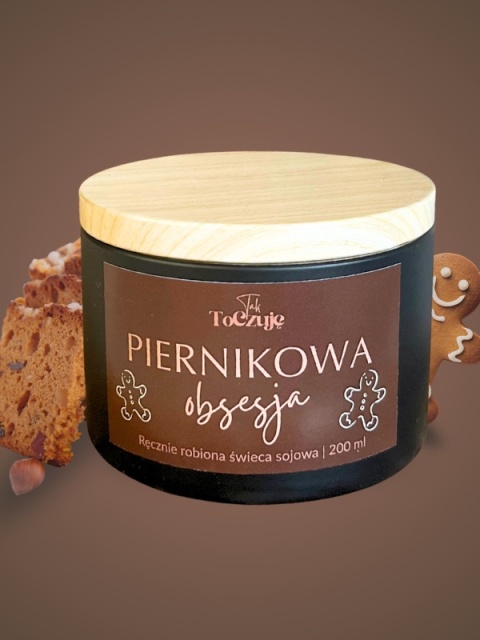 Świeca sojowa "Piernikowa obsesja" puszka