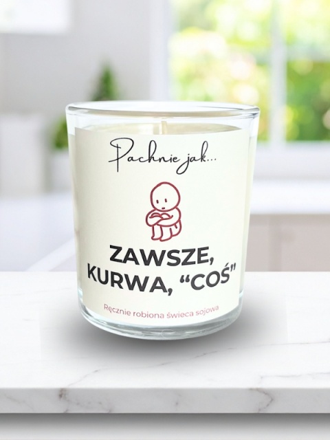 Świeca sojowa "Zawsze coś" 180 ml